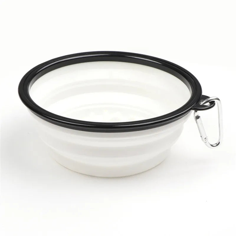 Collapsible Slow Feeder Travel Dog Bowl