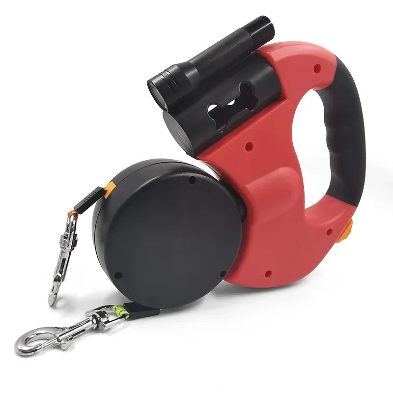 Retractable Dog Leash with LED Flashlight