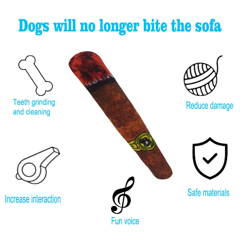 Funny Plush Squeaky Dog Toy | Interactive Soft Chew Toy for Puppies & Dogs