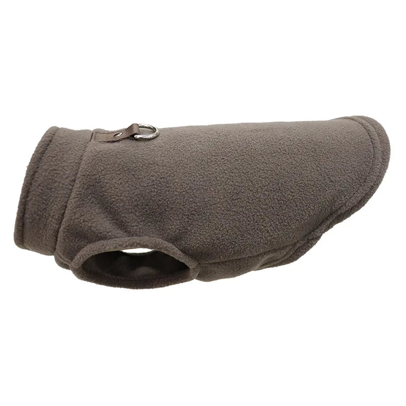 Warm Fleece Dog Vest with D-Ring | Soft Winter Jacket for Small Dogs & Cats