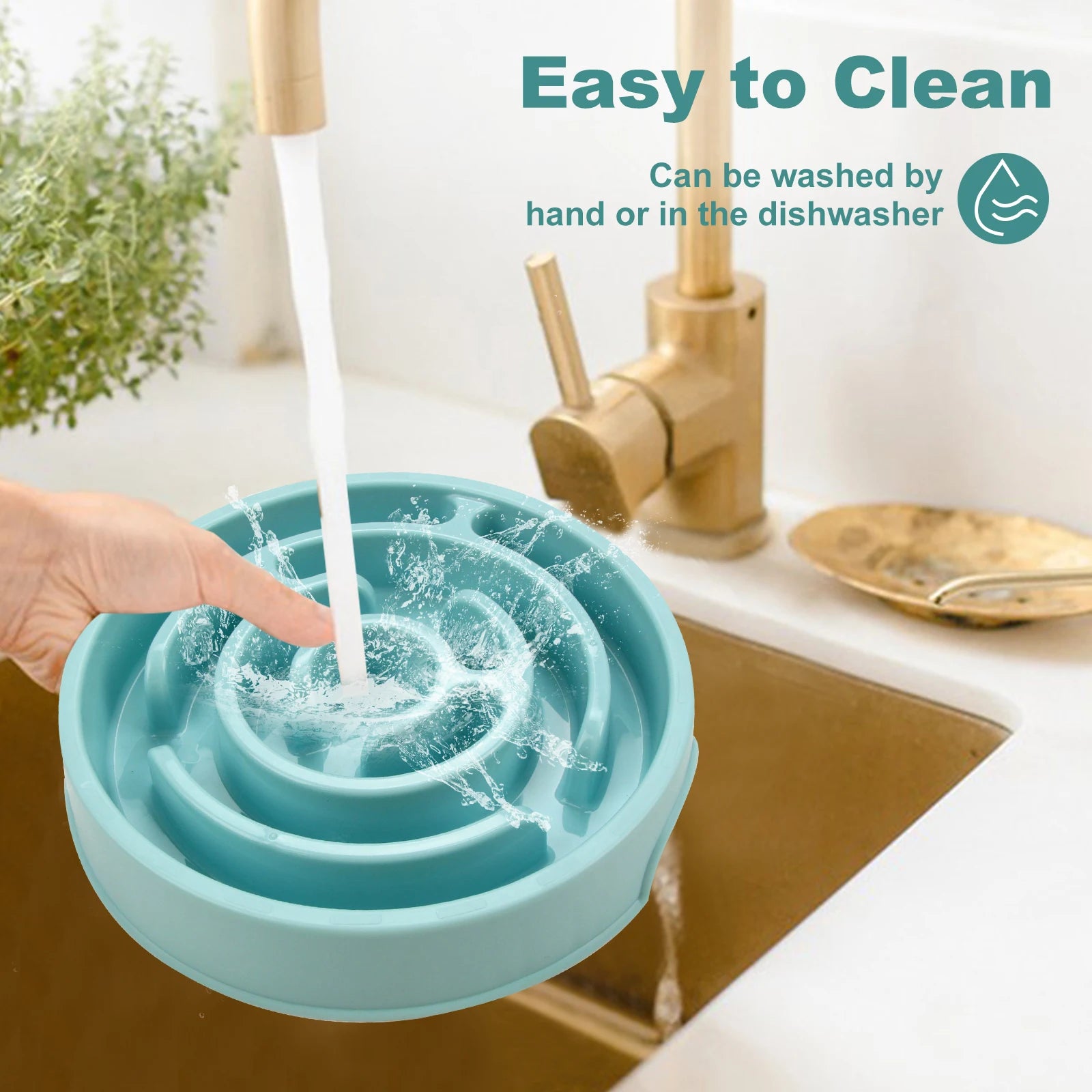 Slow Feeder Bowl | Maze Puzzle Food Bowl for Dogs & Cats