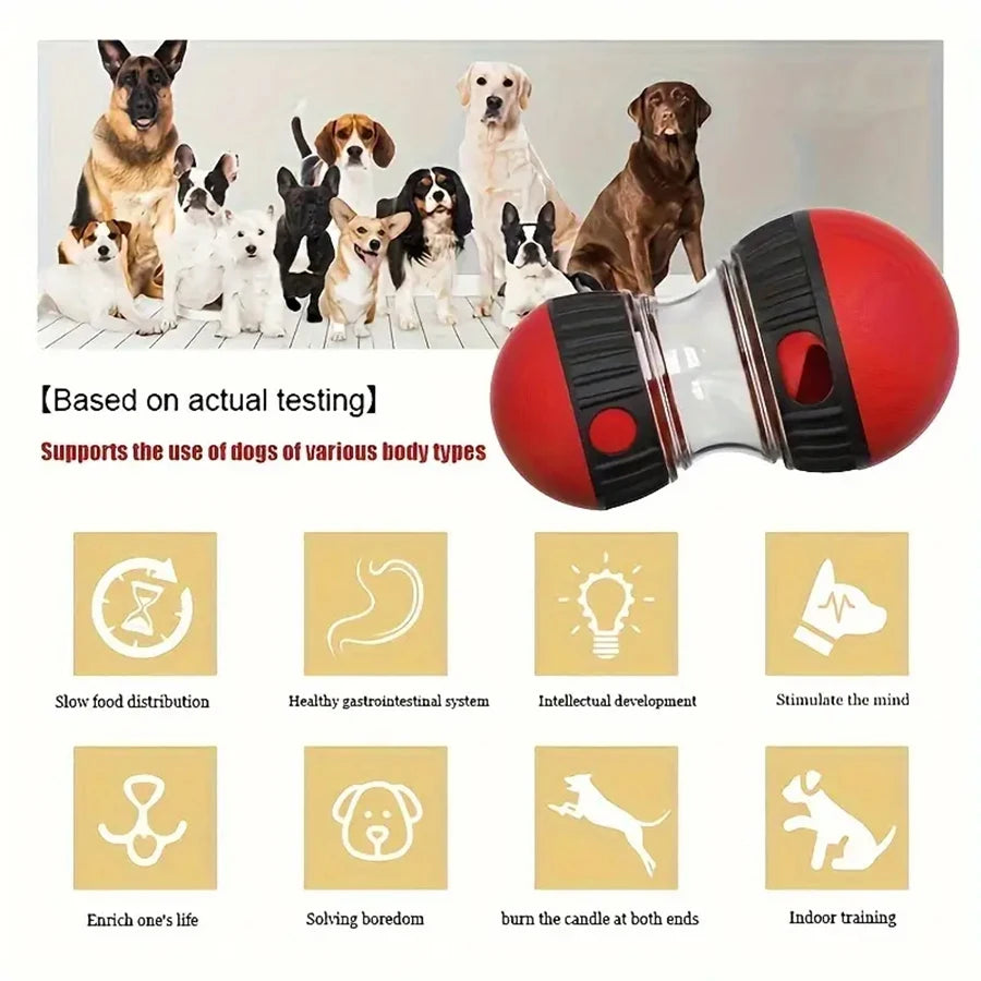 Interactive Treat Dispensing Slow Feeder Toy | Puzzle Chew Toy for Dogs & Cats