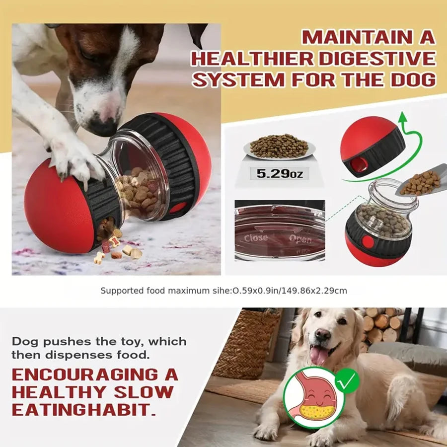 Interactive Treat Dispensing Slow Feeder Toy | Puzzle Chew Toy for Dogs & Cats