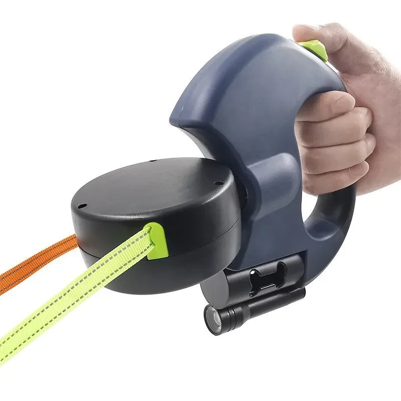 Retractable Dog Leash with LED Flashlight