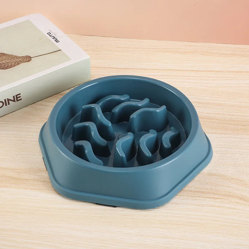 Slow Feeder Bowl for Dogs & Cats | Non-Slip Anti-Choke Interactive Feeding Bowl