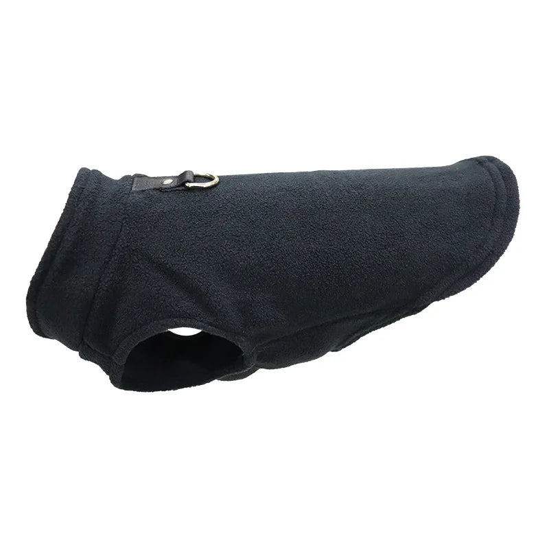 Warm Fleece Dog Vest with D-Ring | Soft Winter Jacket for Small Dogs & Cats