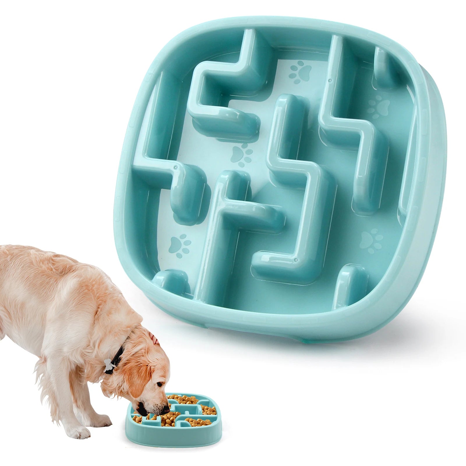 Slow Feeder Bowl | Maze Puzzle Food Bowl for Dogs & Cats