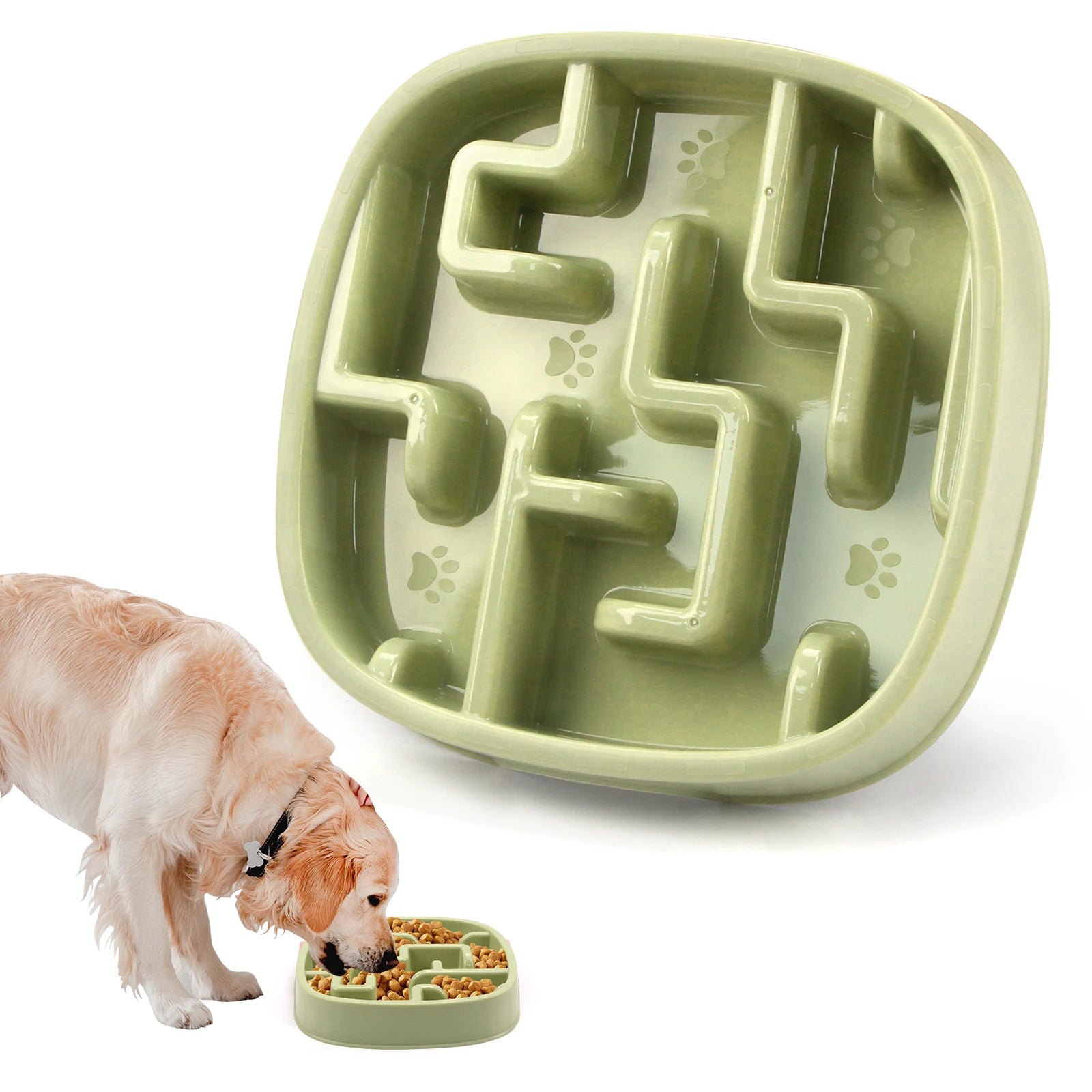Slow Feeder Bowl | Maze Puzzle Food Bowl for Dogs & Cats