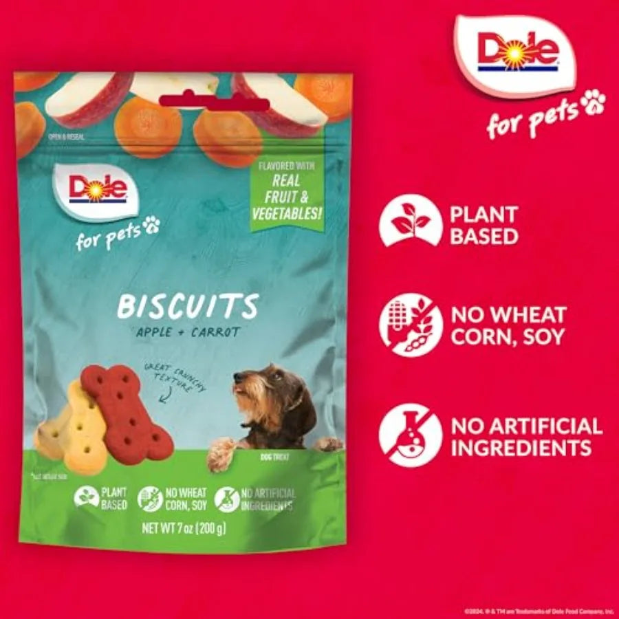 Vegan Apple & Carrot Crunchy Dog Biscuits | Natural Healthy Training Treats