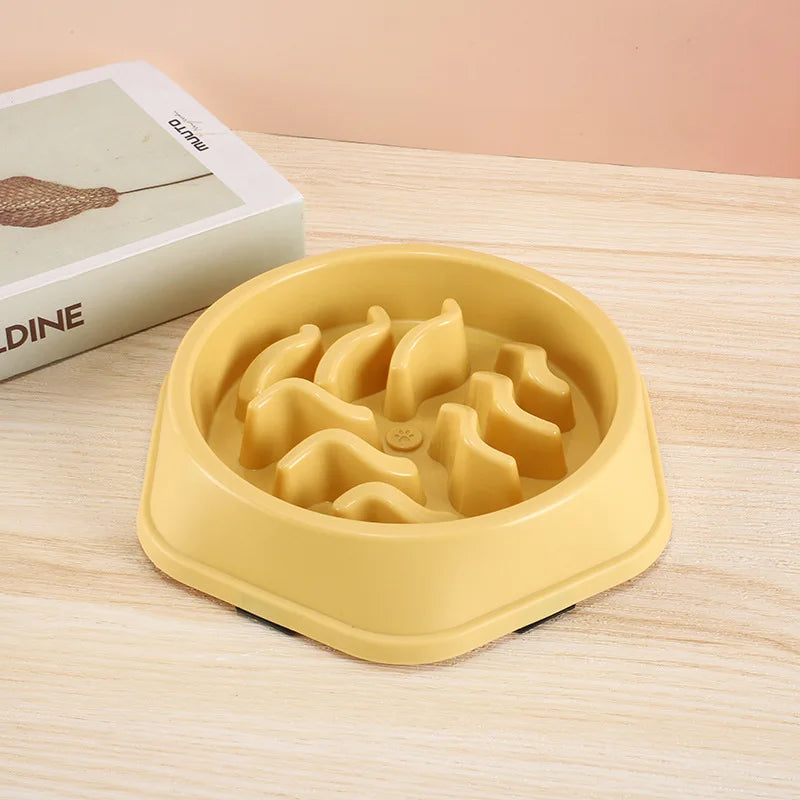 Slow Feeder Bowl for Dogs & Cats | Non-Slip Anti-Choke Interactive Feeding Bowl