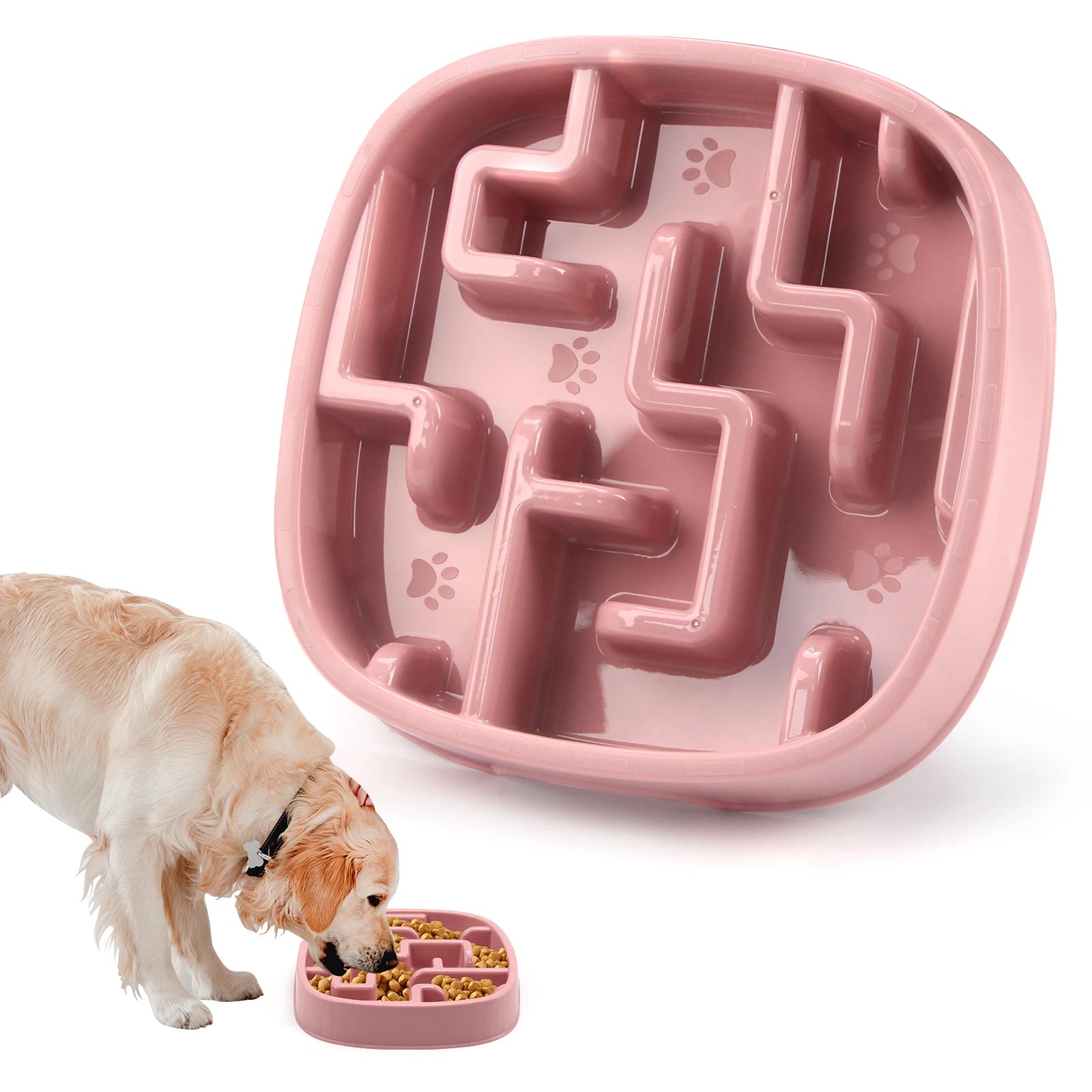 Slow Feeder Bowl | Maze Puzzle Food Bowl for Dogs & Cats