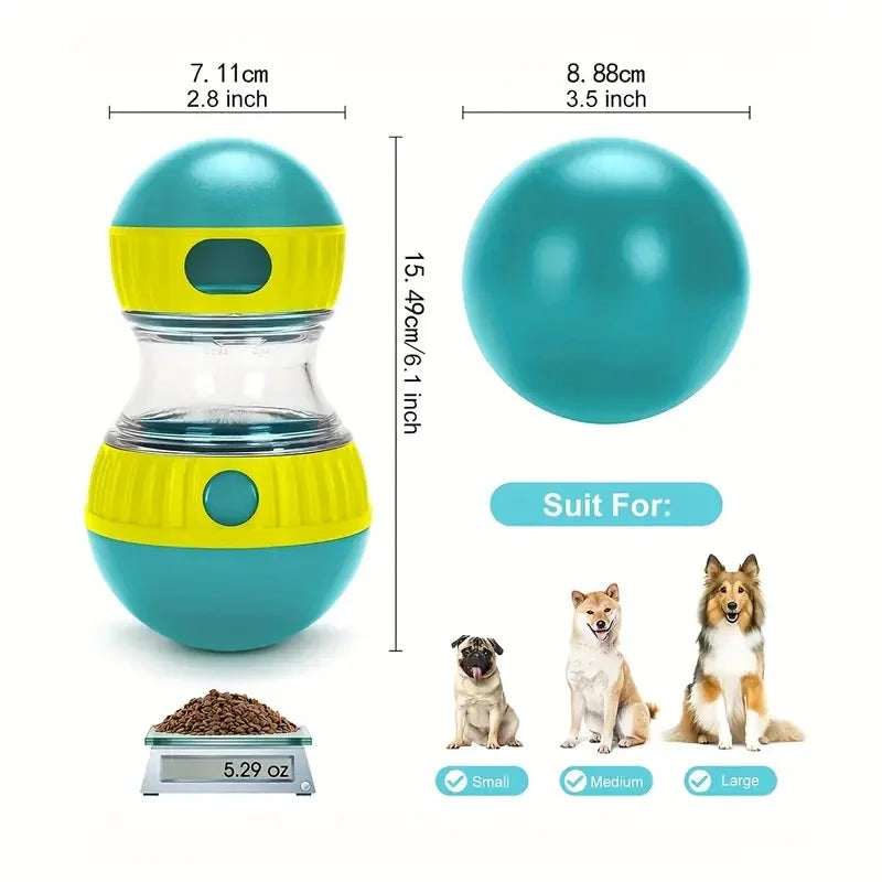 Interactive Treat Dispensing Slow Feeder Toy | Puzzle Chew Toy for Dogs & Cats