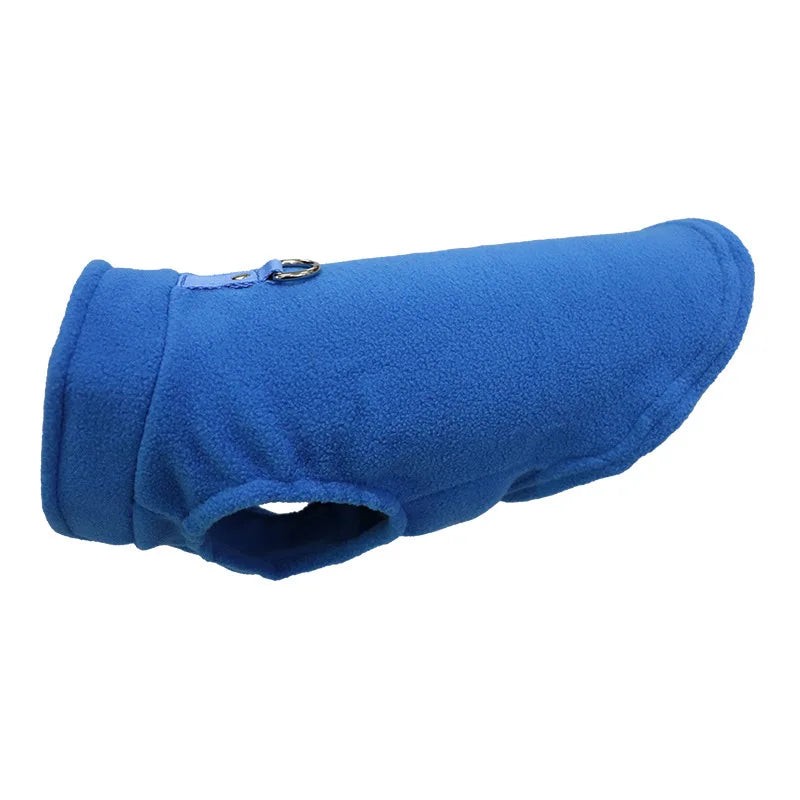 Warm Fleece Dog Vest with D-Ring | Soft Winter Jacket for Small Dogs & Cats