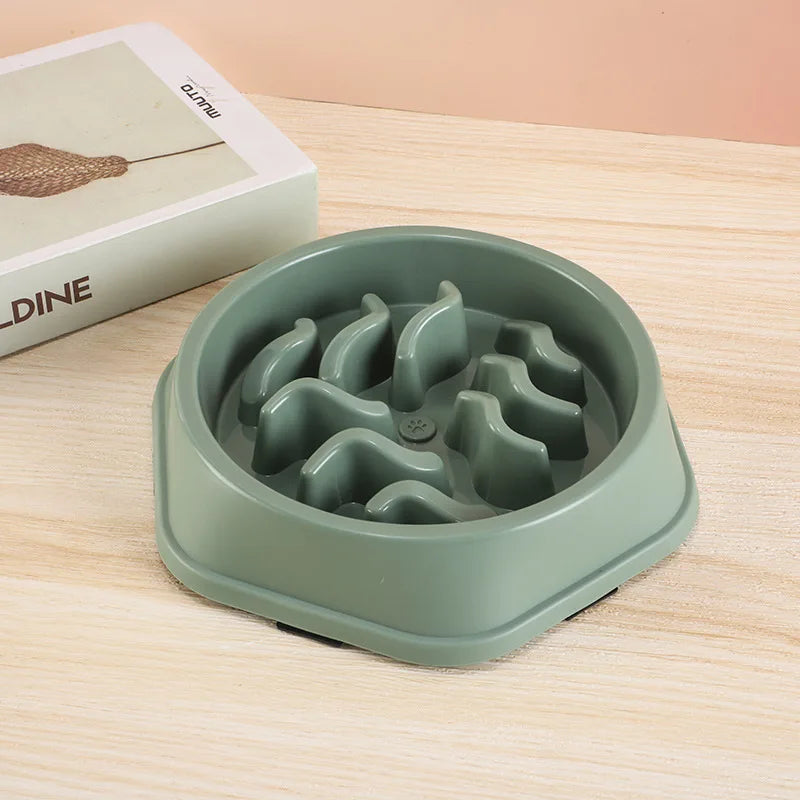 Slow Feeder Bowl for Dogs & Cats | Non-Slip Anti-Choke Interactive Feeding Bowl