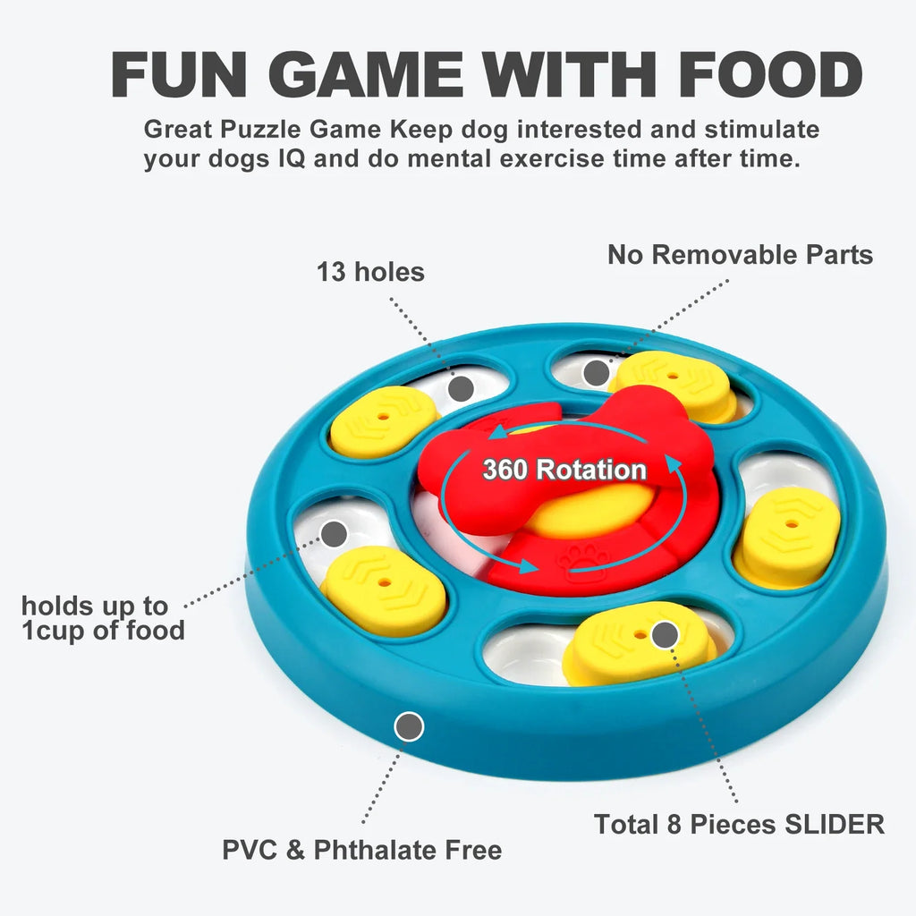 Slow Feeder Bowl | Maze Puzzle Food Bowl for Dogs & Cats