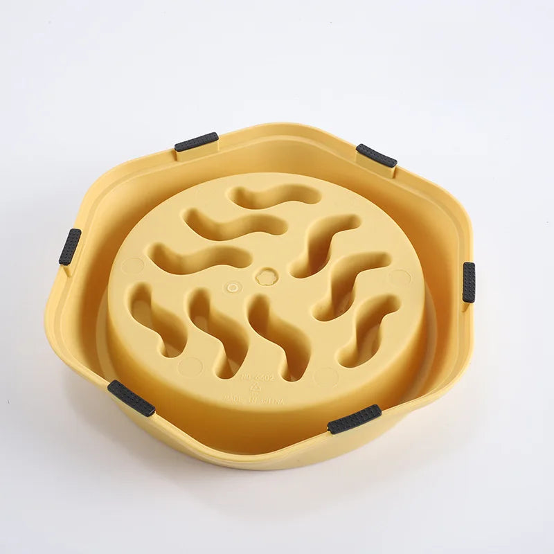 Slow Feeder Bowl for Dogs & Cats | Non-Slip Anti-Choke Interactive Feeding Bowl