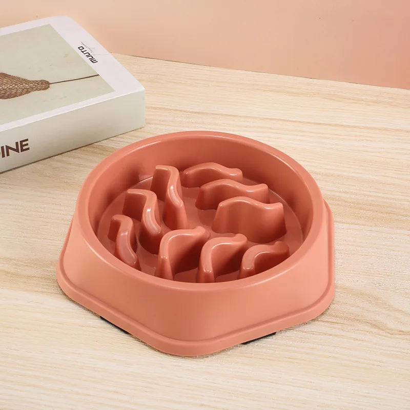Slow Feeder Bowl for Dogs & Cats | Non-Slip Anti-Choke Interactive Feeding Bowl