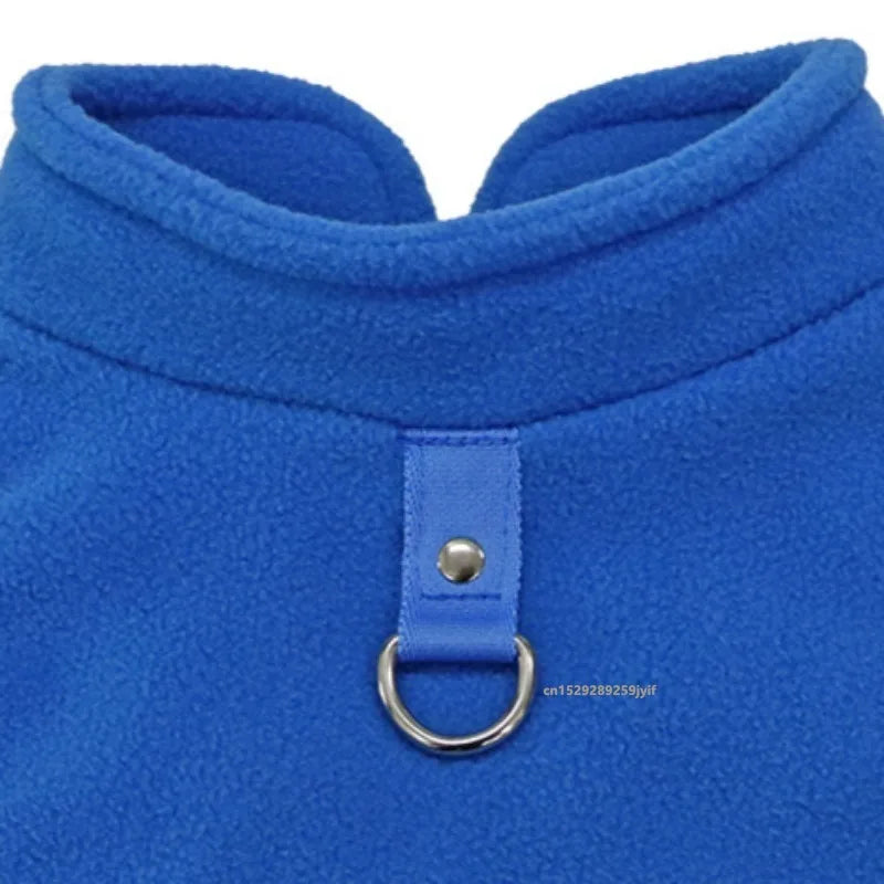 Warm Fleece Dog Vest with D-Ring | Soft Winter Jacket for Small Dogs & Cats