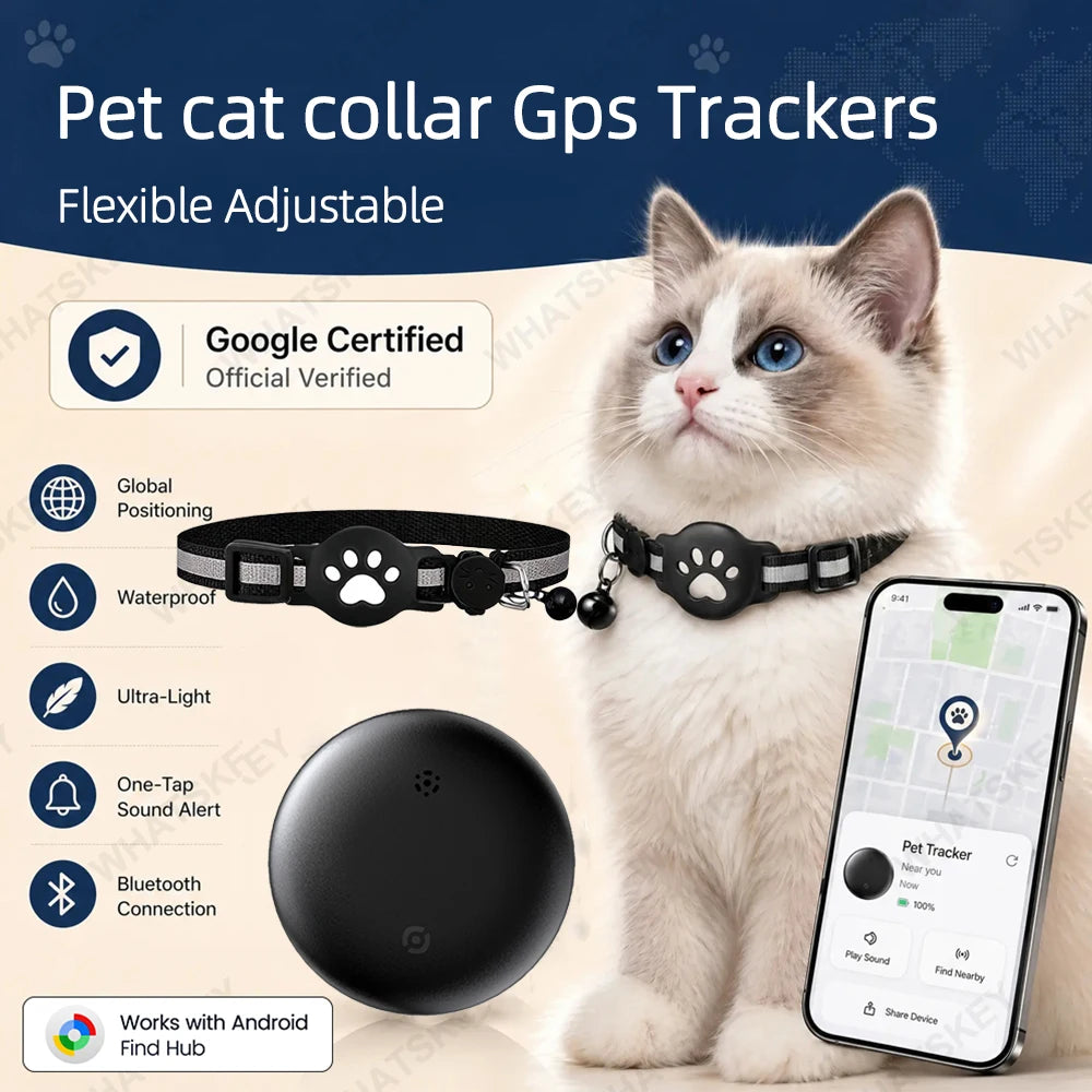 Smart Bluetooth Pet Finder | Google Find My Device Compatible