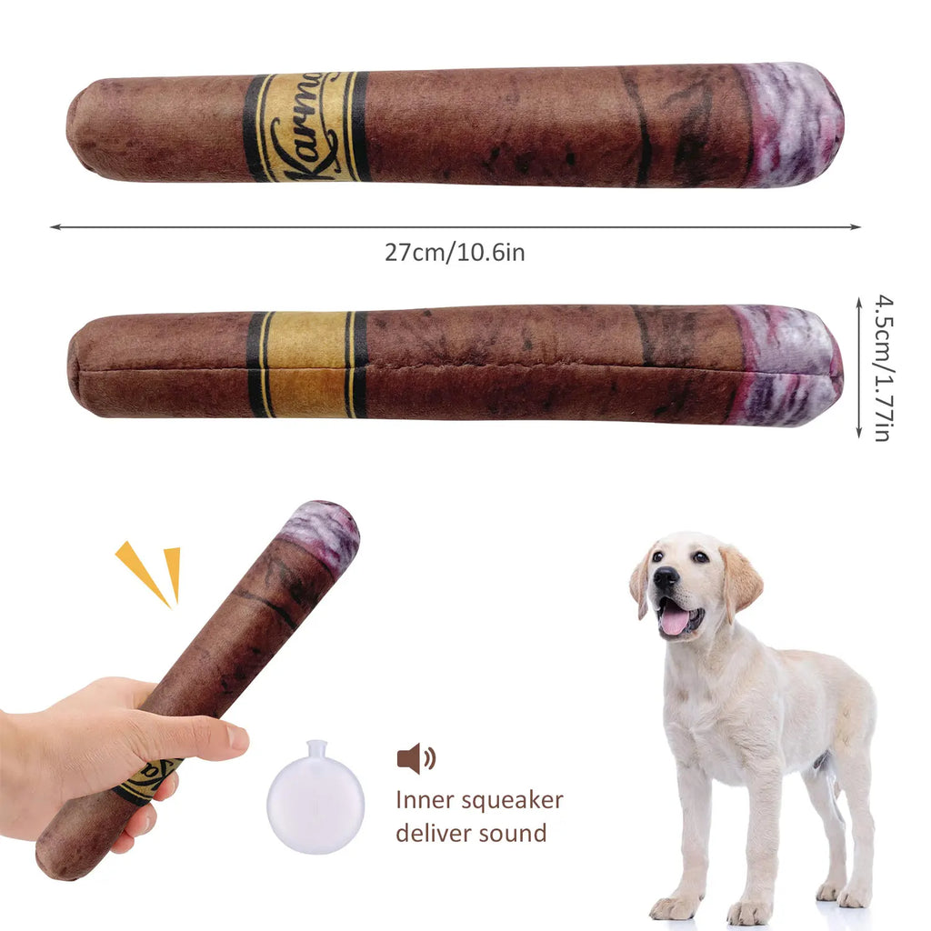 Funny Plush Squeaky Dog Toy | Soft Interactive Chew Toy for Small, Medium & Large Dogs