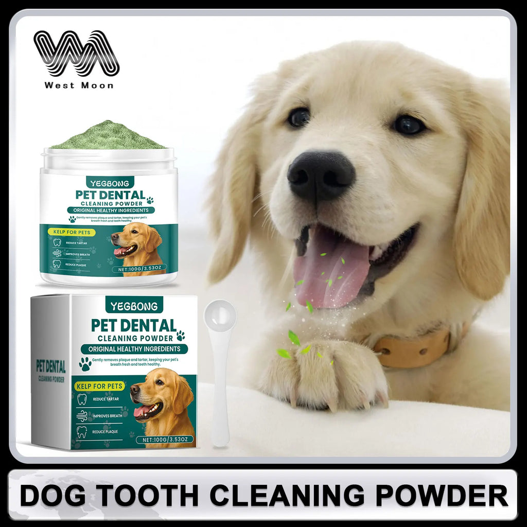 Dog Dental Cleaning Powder | Fresh Breath, Plaque & Tartar Support (100g)