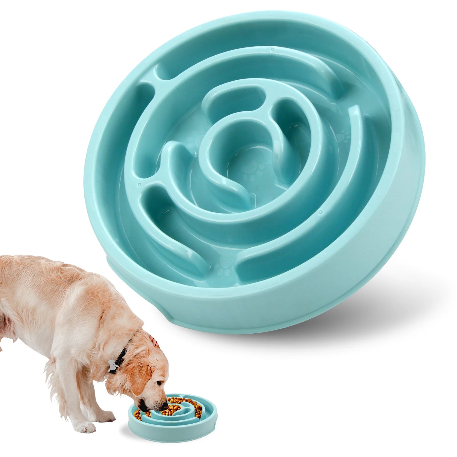Slow Feeder Bowl | Maze Puzzle Food Bowl for Dogs & Cats